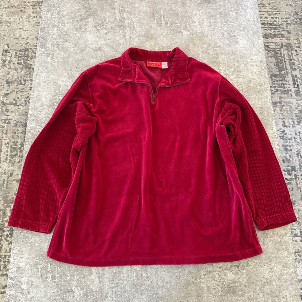 Liz Claiborne Vibrant Red Pullover